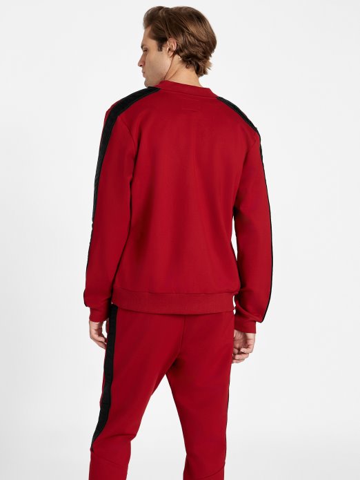 Crveni Noir Guess Shopping Jon Logo Tape Bomber Jakna