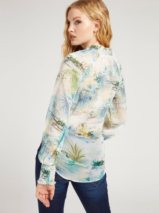 Cvjetna Fantazija Guess Shopping Sveobuhvatna Bluza S Printom