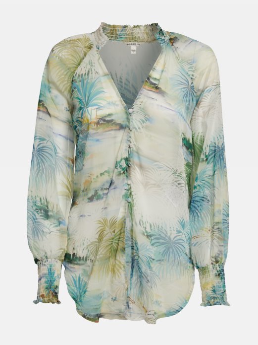 Cvjetna Fantazija Guess Shopping Sveobuhvatna Bluza S Printom