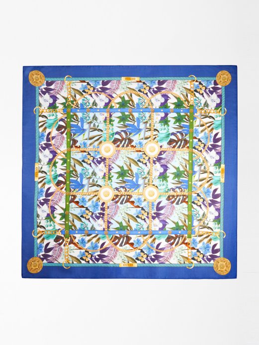 Cvjetni Print Keffiyeh Plava Guess Shopping