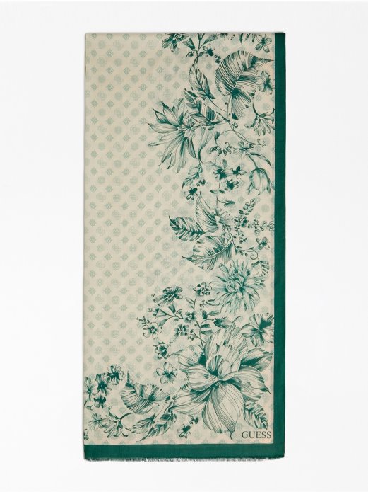 Cvjetni šal Zelena Pogodi Kupnju