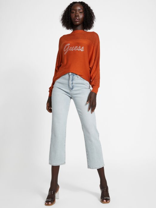 Dalina Logo Pulover Ginger Spice Guess Shopping