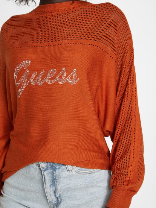 Dalina Logo Pulover Ginger Spice Guess Shopping