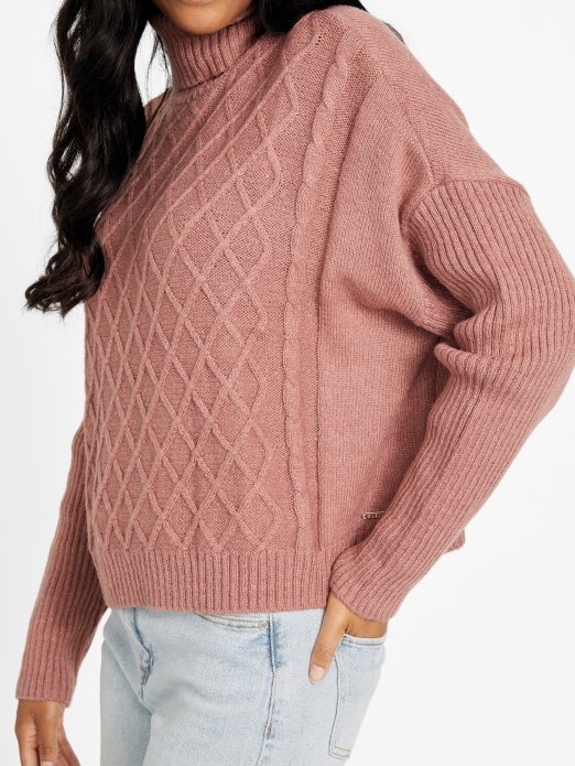 Dally Dijamantni Džemper Guess Shopping Pečeni Kesten