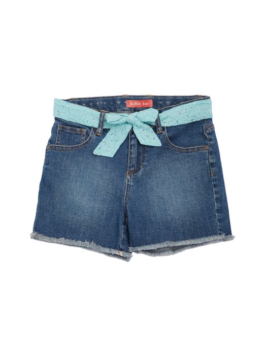 Dani Odrezane Kratke Hlače (7-14) Tamno Pranje Guess Shopping