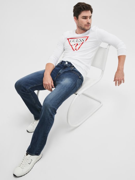 Delta Wash Eco Regular Straight Jeans Guess Shopping