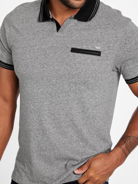 Denver Johnny Pocket Polo Guess Shopping Jet Black Multi