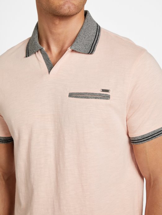 Denver Johnny Pocket Polo Vapor Rose Guess Shopping
