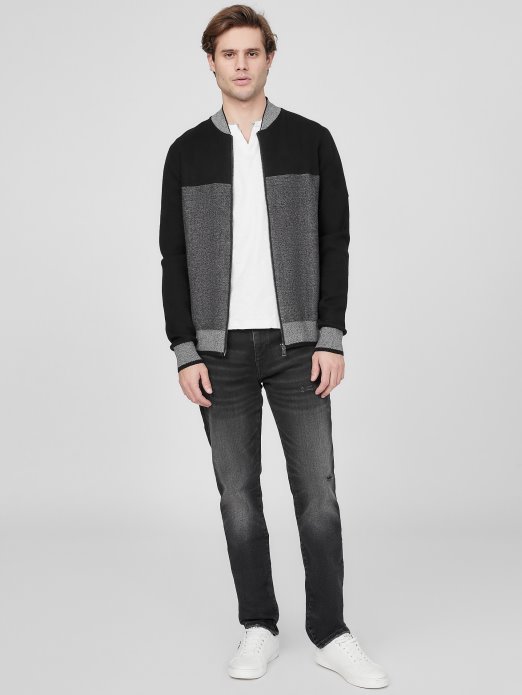 Diego Let Pulover Jet Black Multi Guess Shopping