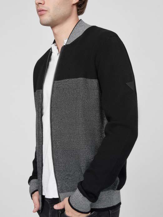 Diego Let Pulover Jet Black Multi Guess Shopping