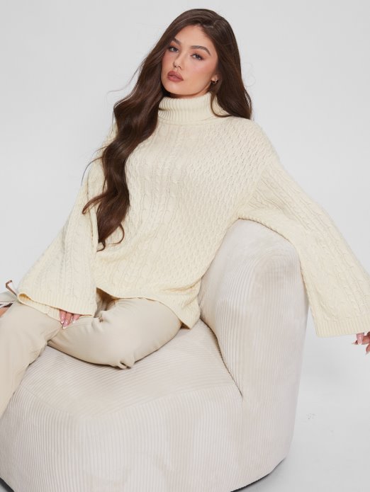 Dove Bijela Wendi Džemper S Dolčevitom Guess Shopping