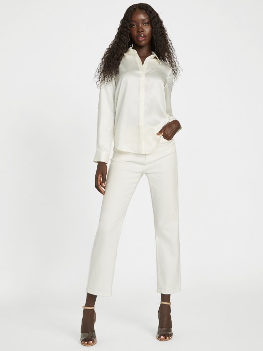 Dove White Guess Shopping Honor Satenska Košulja