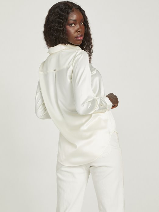Dove White Guess Shopping Honor Satenska Košulja