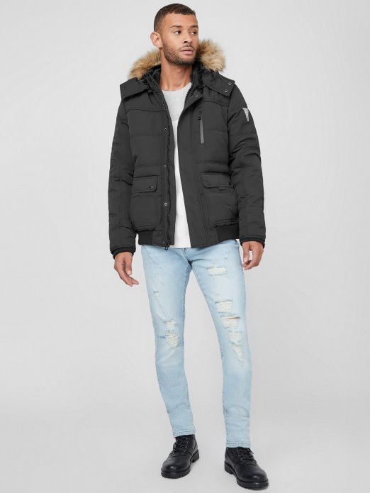 Duncan Jakna Guess Shopping Jet Crna