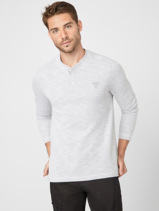 Dunston Henley Pure White Guess Shopping
