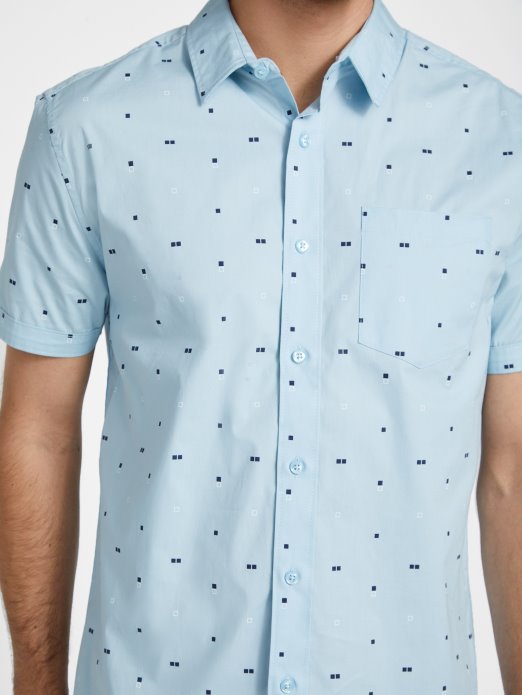 Dusan Košulja S Geometrijskim Printom Hirovita Plava Guess Shopping