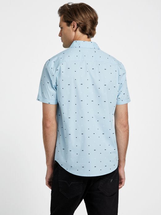 Dusan Košulja S Geometrijskim Printom Hirovita Plava Guess Shopping