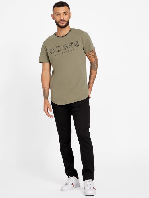 Dusty Oliver Guess Shopping Zade Longline Crewneck Tee