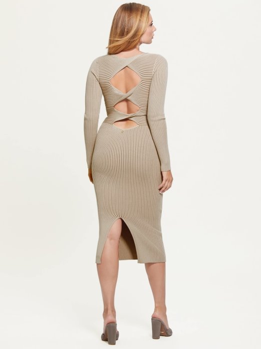 Džemper S Izrezom Na Leđima Guess Shopping Bež