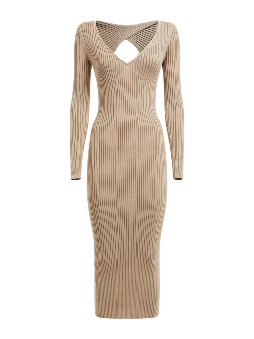 Džemper S Izrezom Na Leđima Guess Shopping Bež