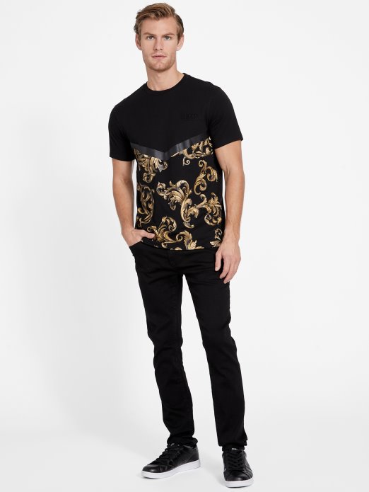 Eco Cid Majica S Ovratnikom Jet Crna Guess Shopping