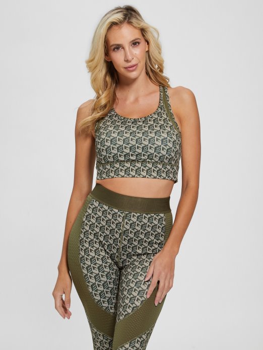 Eco Daria Active Top Guess Shopping G Cube Olive Combo