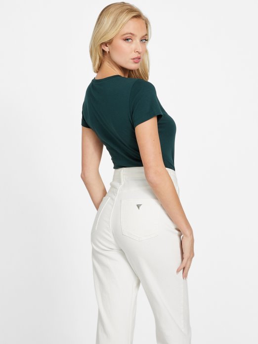 Eco Fran Logo Biserna Košulja Od Tamnog žada Guess Shopping