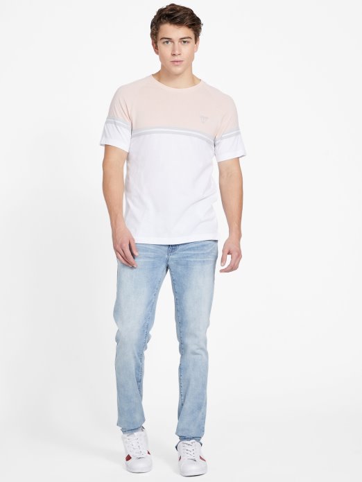 Eco Kido Color-block Tee Vapor Rose Guess Shopping