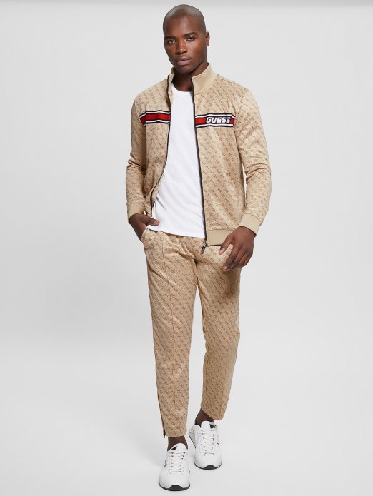 Eco Korbin Trenirka Jakna 4g Aop Bež Blanco Guess Shopping