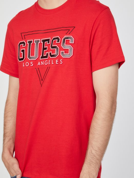 Eco Lin Logo Tee Guess Shopping Ragbi Crvena