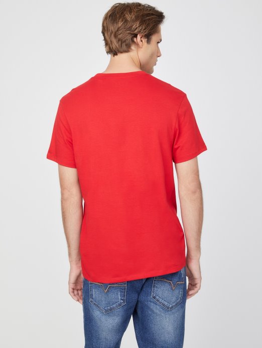 Eco Lin Logo Tee Guess Shopping Ragbi Crvena