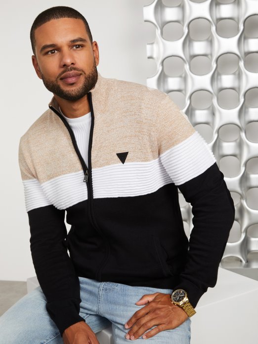 Eco Luke Lažni Džemper S Patentnim Zatvaračem Toasted Taupe Multi Guess Shopping