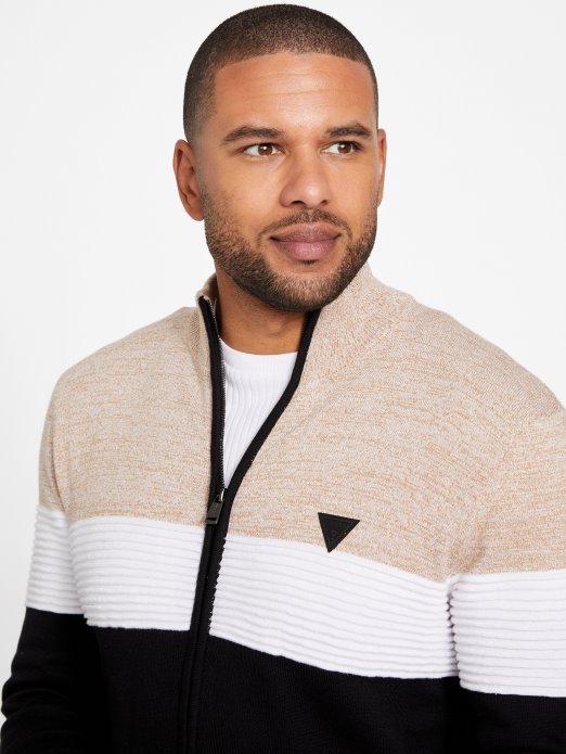 Eco Luke Lažni Džemper S Patentnim Zatvaračem Toasted Taupe Multi Guess Shopping