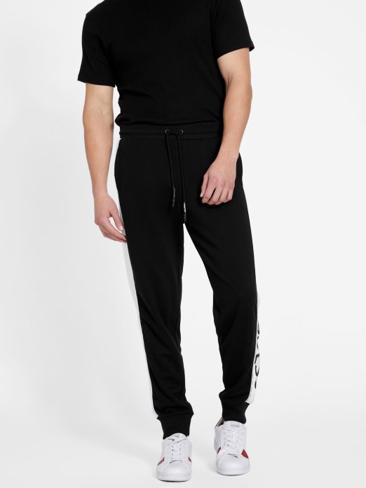 Eco Marcell Logo Joggers Guess Shopping Jet Crne