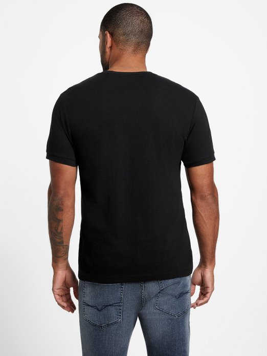 Eco Otis Henley Tee Guess Shopping Jet Crna