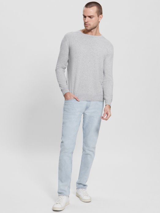 Eco Randall Džemper Od Mješavine Svile Light Stone Heather Guess Shopping