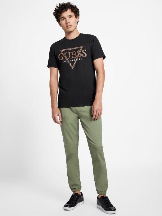 Eco Rinker Logo Tee Jet Black Guess Shopping