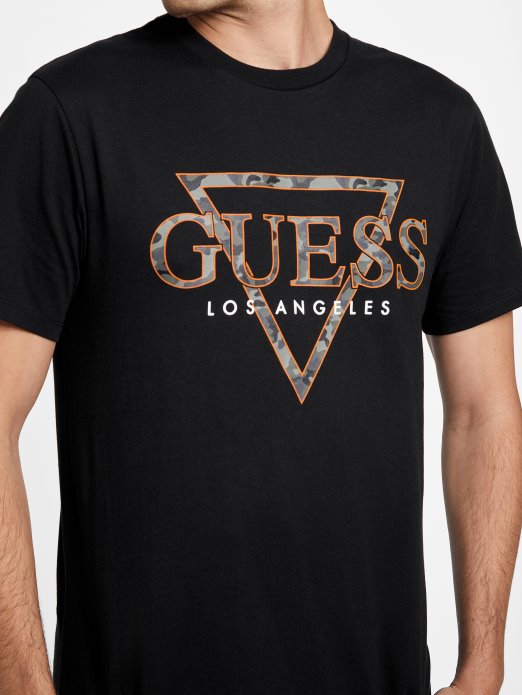 Eco Rinker Logo Tee Jet Black Guess Shopping