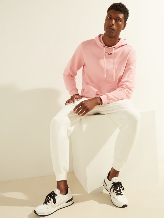 Eco Roy Logo Hoodie Guess Shopping Blossom Svijetloružičasta