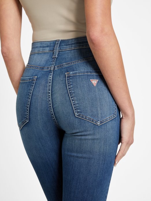 Eco Simmone Uske Traperice Visokog Struka Srednje Pranje Guess Shopping