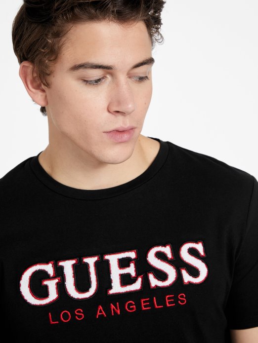 Eco Spont Majica S Okruglim Izrezom Guess Shopping Jet Crna