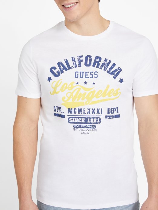 Eco Varto Majica S Okruglim Izrezom Guess Shopping čista Bijela