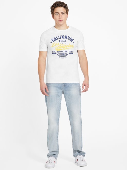 Eco Varto Majica S Okruglim Izrezom Guess Shopping čista Bijela