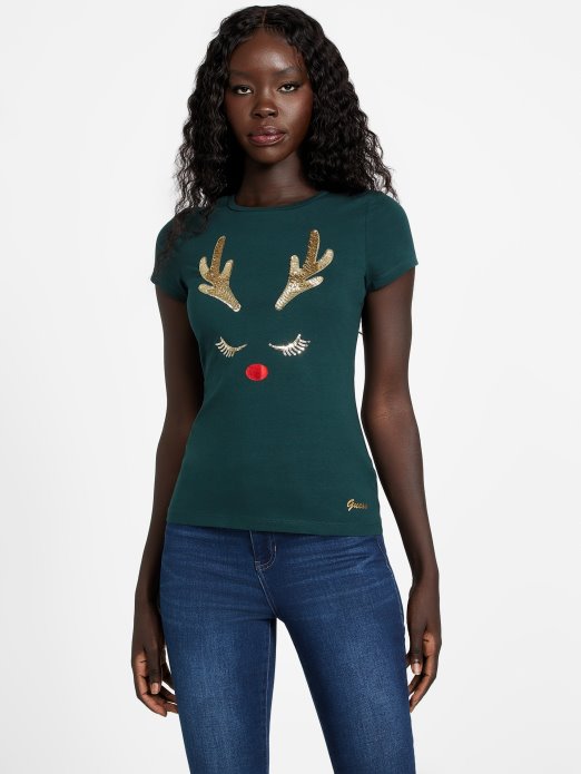 Eco Vixen Majica Od Tamnog žada Guess Shopping