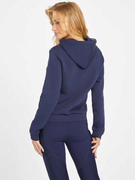 Eda Logo Majica S Kapuljačom Guess Shopping Nocturnal Tamnoplava