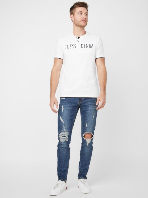 Edgar Henley Majica čista Bijela Guess Shopping