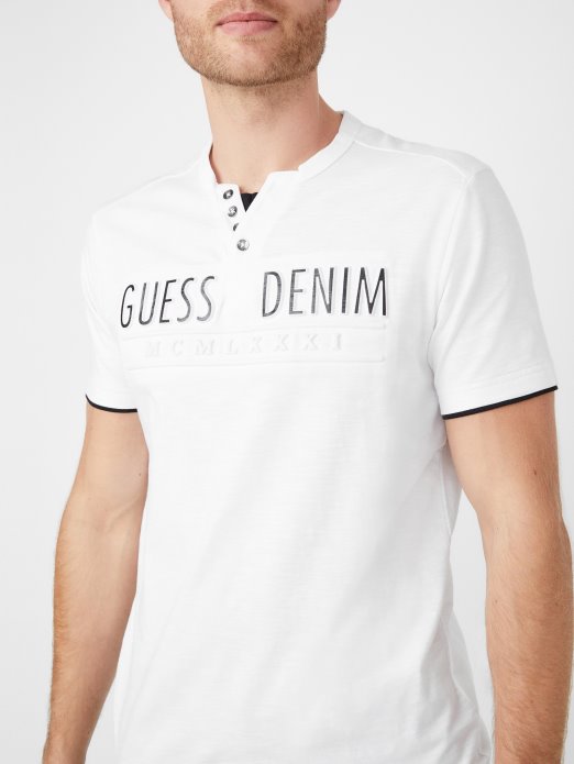 Edgar Henley Majica čista Bijela Guess Shopping