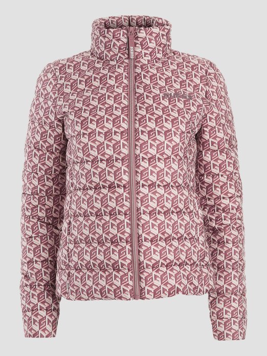 Eireen Puffer Jakna G Cube Red Combo Guess Shopping