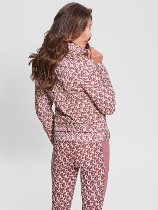 Eireen Puffer Jakna G Cube Red Combo Guess Shopping