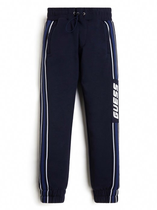 Eko Aktivne Hlače S Logotipom (4-14) Plave Elegantne Guess Kupnje